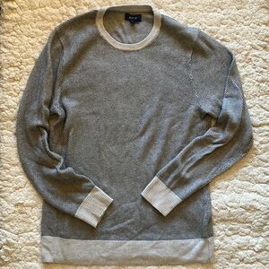 APT. 9 soft textured grey pullover sweater long sleeve